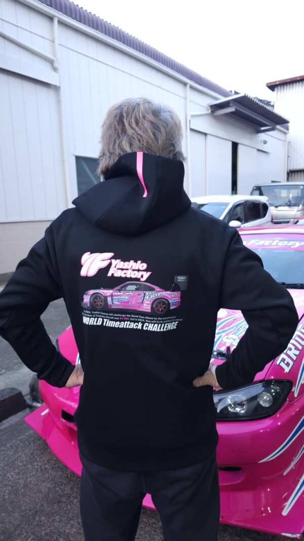 2026 YASHIO FACTORY WTAC Neon Pink Hoodie - ヤシオファクトリー