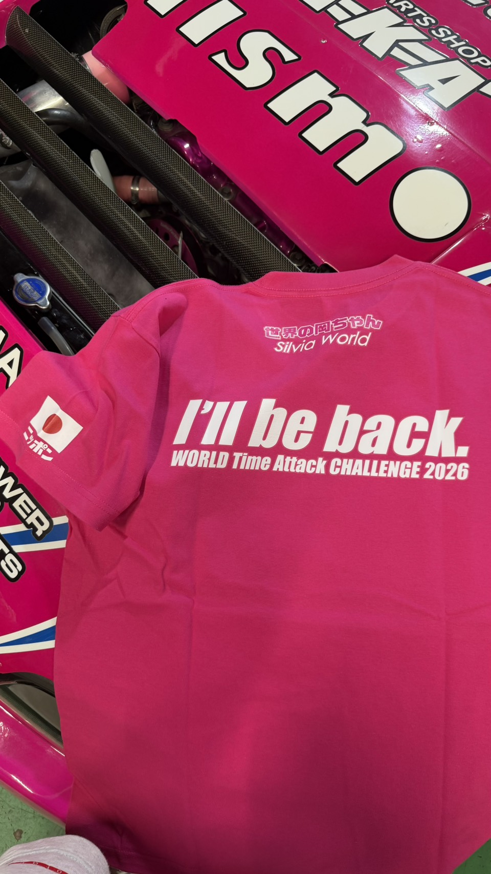 YASHIO FACTORY 2026 WTAC Photo T-Shirt Pink - Image 2